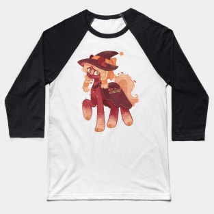 Mushroom Witch Pony Baseball T-Shirt